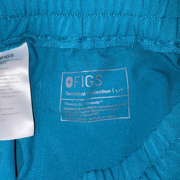 Figs Pacific Blue Scrub  Pants - Picture 2 of 5